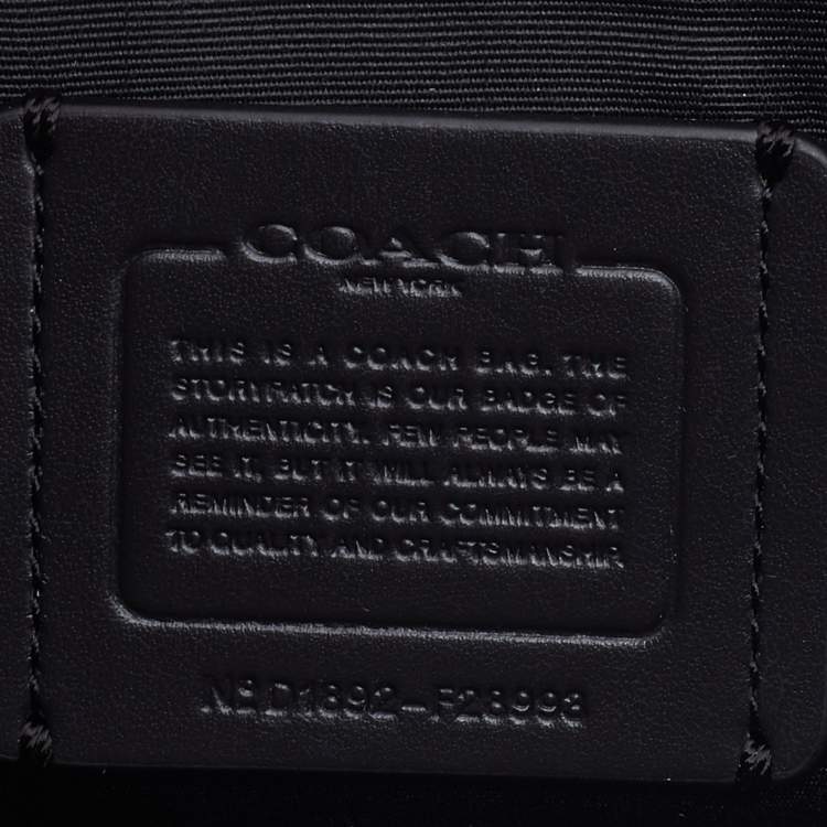 مملوكة مسبقًا Coach Black Leather Small Kelsey Satchel