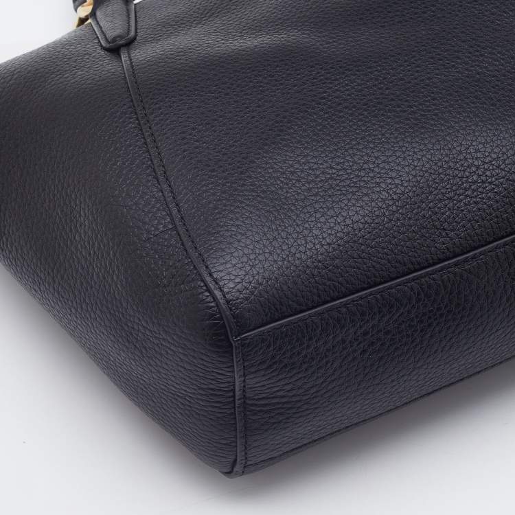 مملوكة مسبقًا Coach Black Leather Small Kelsey Satchel