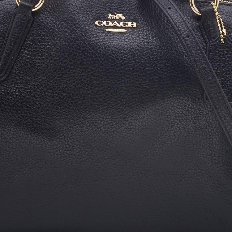 مملوكة مسبقًا Coach Black Leather Small Kelsey Satchel