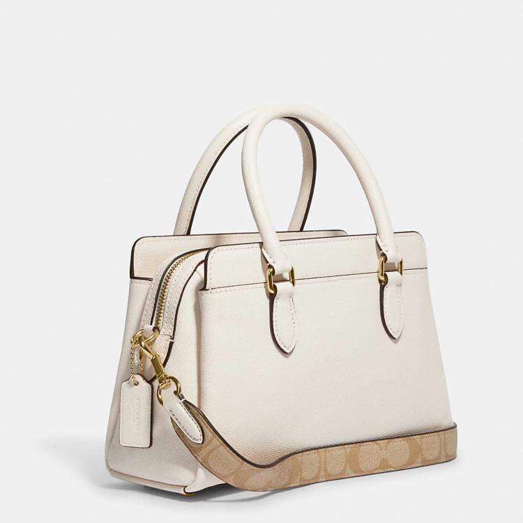 Coach Mini Darcie Carryall with Signature Canvas Detail