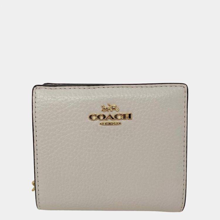 Coach Pistachio Green Leather Snap Wallet
