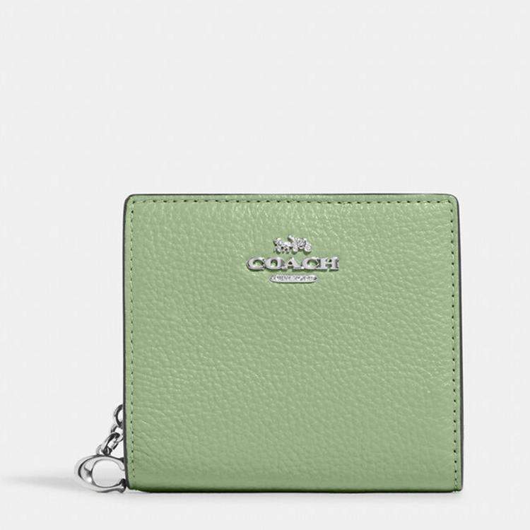 Buy Coach Zip-Around Leather Wallet | Green Color Women | AJIO LUXE