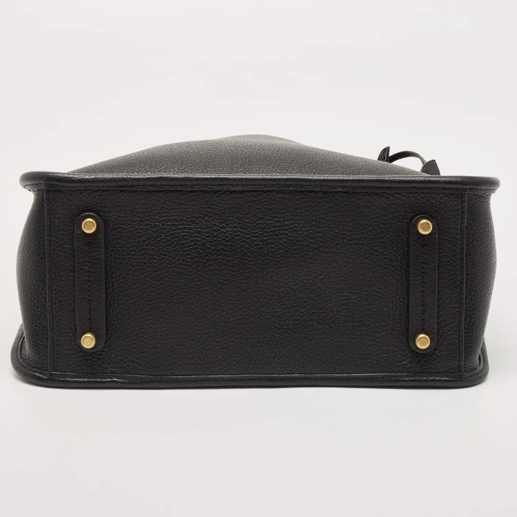 Pre Owned Coach Black Leather Tyler Carryall Tote
