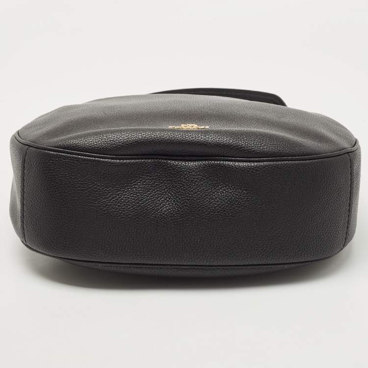 Pre Owned Coach Black Leather Sutton Hobo