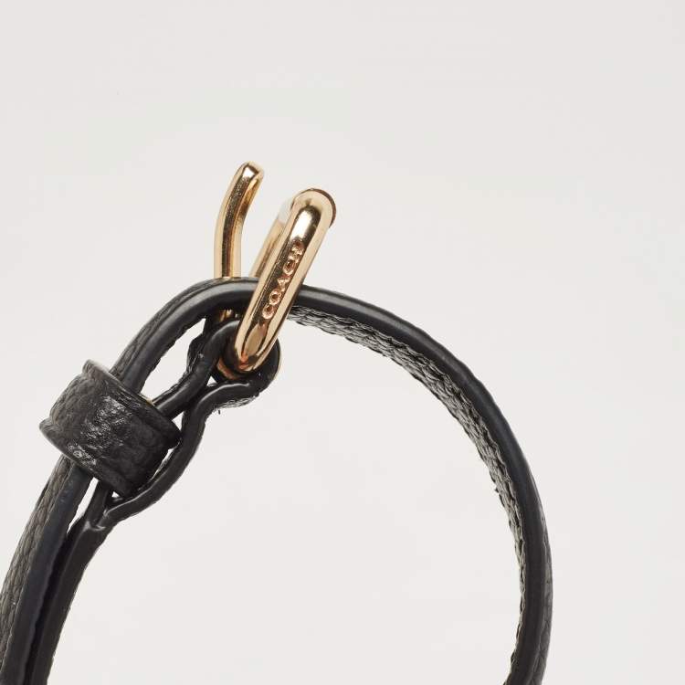 Pre Owned Coach Black Leather Sutton Hobo