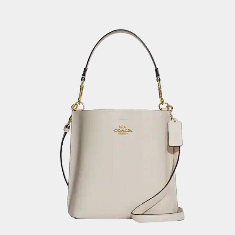 Coach White - Leather - Bucket Shoulder Bag Coach | The Luxury Closet