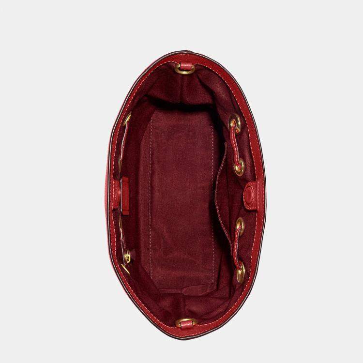 مملوكة مسبقًا Coach Red Leather Andy Crossbody Bag