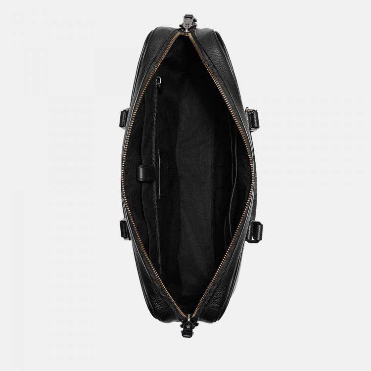 Pre Owned Coach Black - Leather - Graham Structured Brief