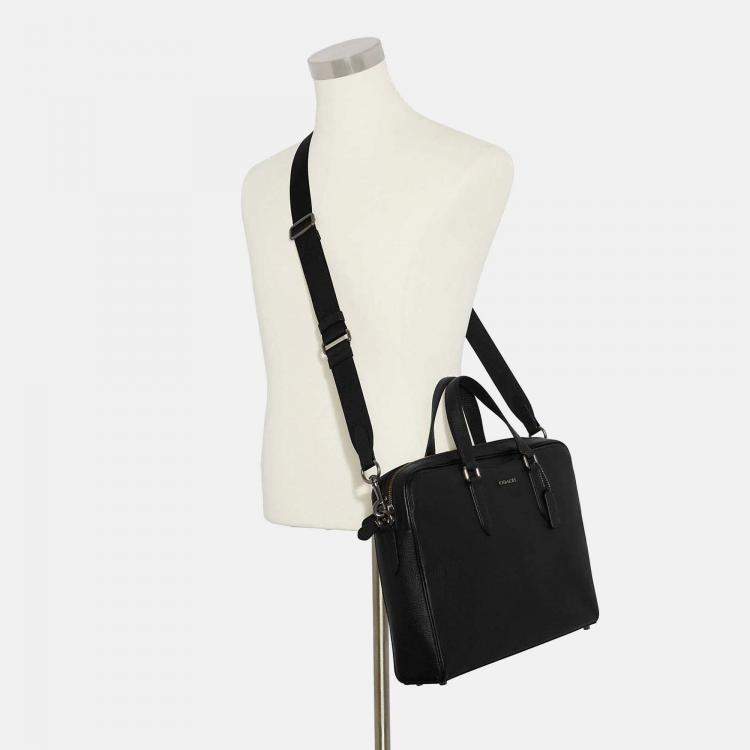 Pre Owned Coach Black - Leather - Graham Structured Brief