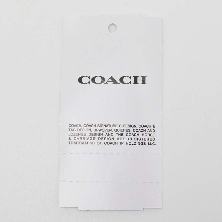 Pre Owned Coach Off White/Beige Leather Willow Tote