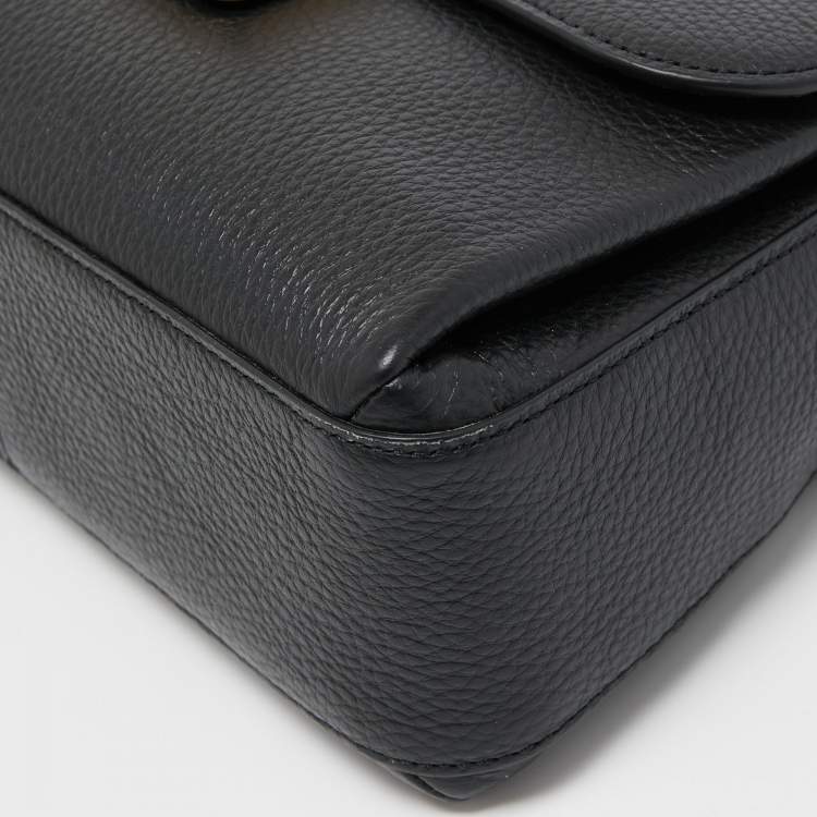 Pre Owned Coach Black Leather Grace Shoulder Bag