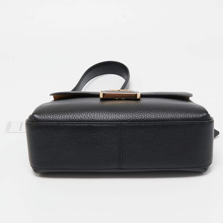 Pre Owned Coach Black Leather Grace Shoulder Bag