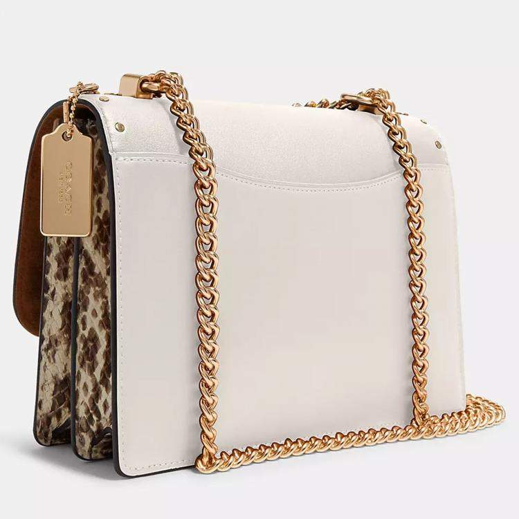 Coach white online satchel