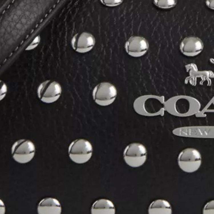 Pre Owned Coach Black Leather Charlotte Shoulder Bag