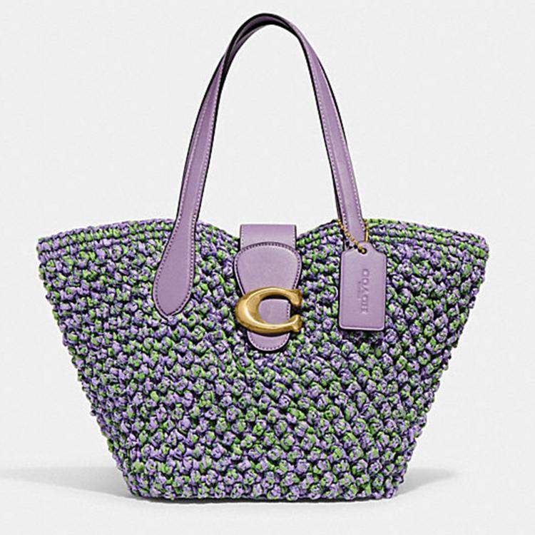 Coach Tyler Zip Tote Bag in Purple Pebble Leather – Essex Fashion House