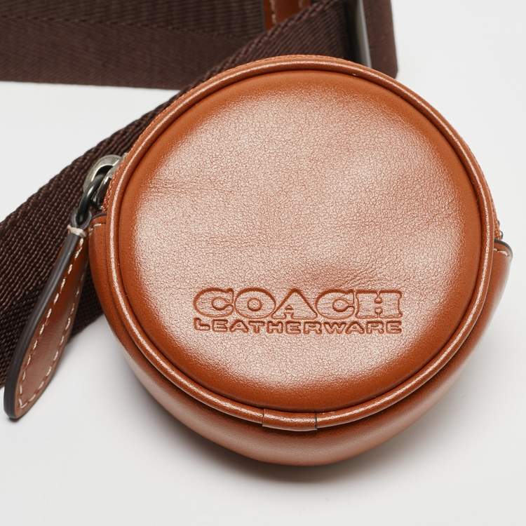 Pre Owned Coach Brown Signature Canvas and Leather Charter Bag