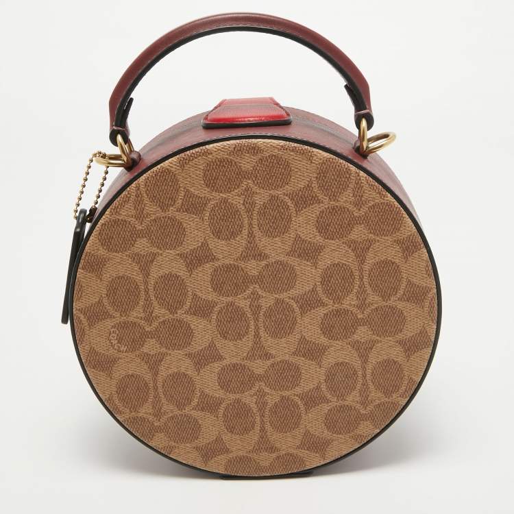 Pre Owned Coach Multicolor Signature Coated Canvas and Lunar New Year Circle Bag