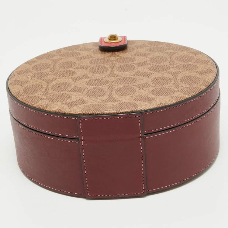 Pre Owned Coach Multicolor Signature Coated Canvas and Lunar New Year Circle Bag