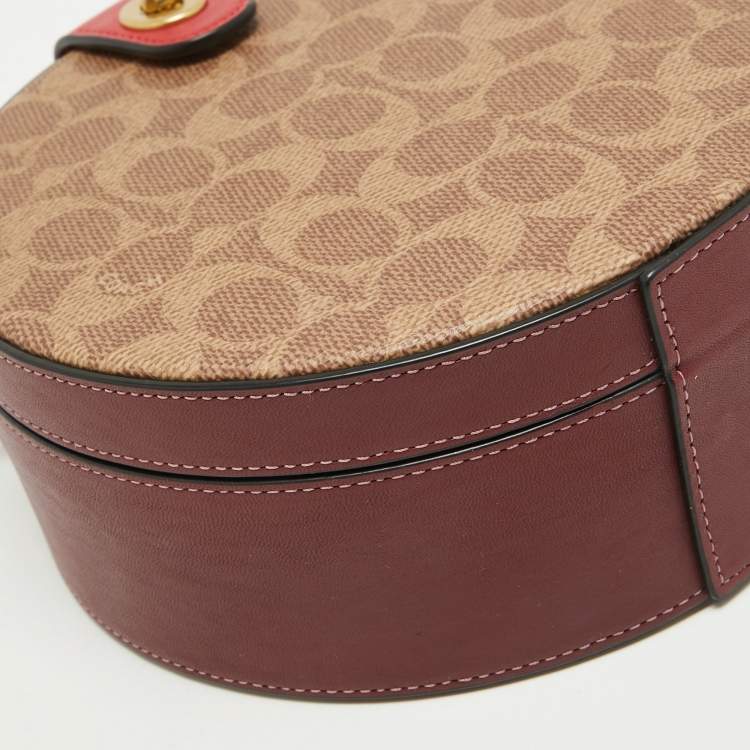 Pre Owned Coach Multicolor Signature Coated Canvas and Lunar New Year Circle Bag
