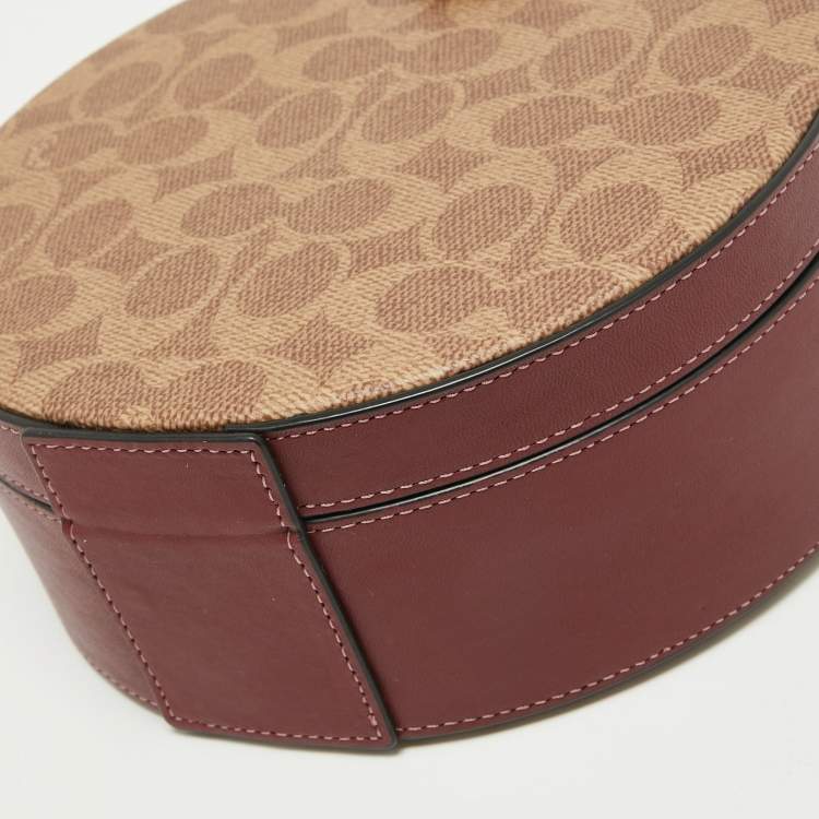 Pre Owned Coach Multicolor Signature Coated Canvas and Lunar New Year Circle Bag