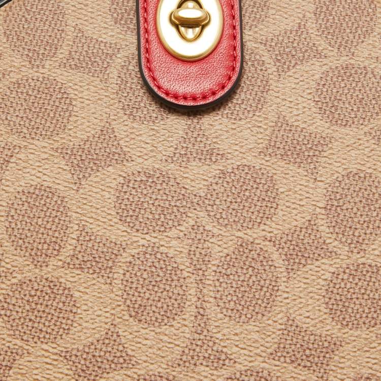 Pre Owned Coach Multicolor Signature Coated Canvas and Lunar New Year Circle Bag