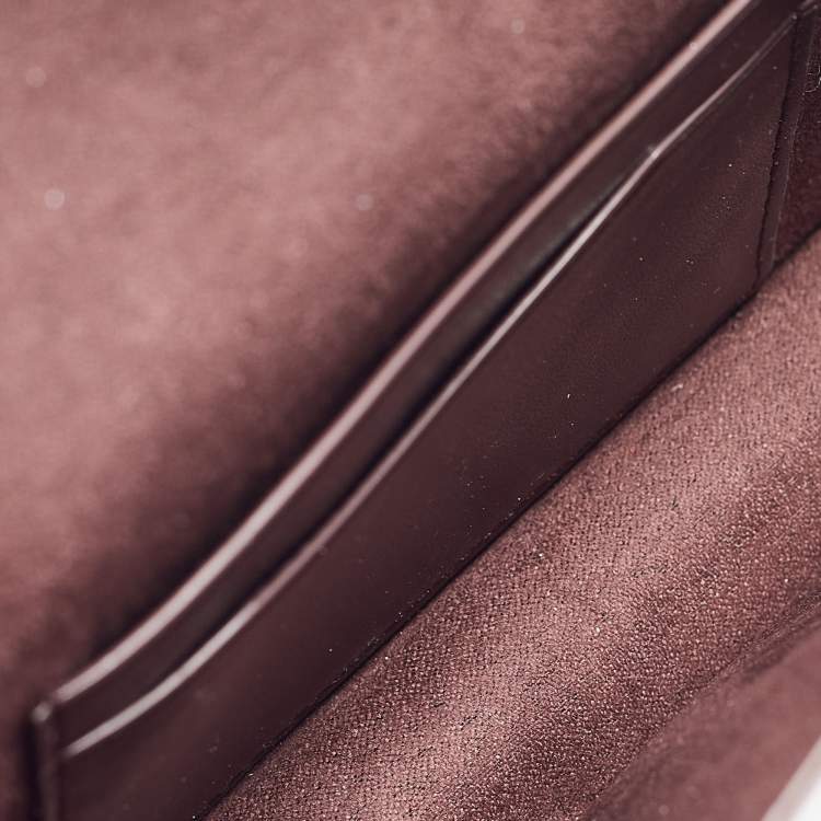 Pre Owned Coach Tricolor Leather Tabby Chain Clutch