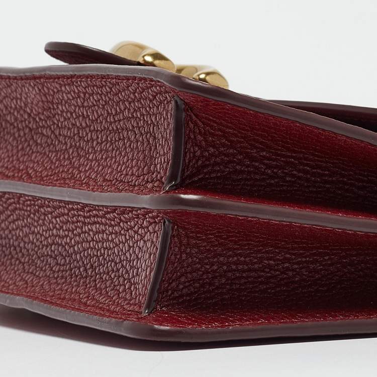 Pre Owned Coach Tricolor Leather Tabby Chain Clutch