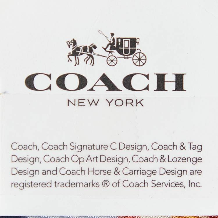 Pre Owned Coach Blue Floral Bow Print Cotton & Silk Oblong Scarf