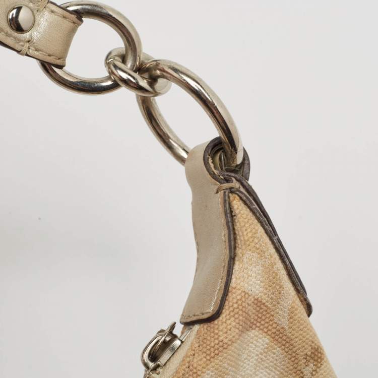Pre Owned Coach Multicolor Signature Canvas and Sequins Kristine Hobo