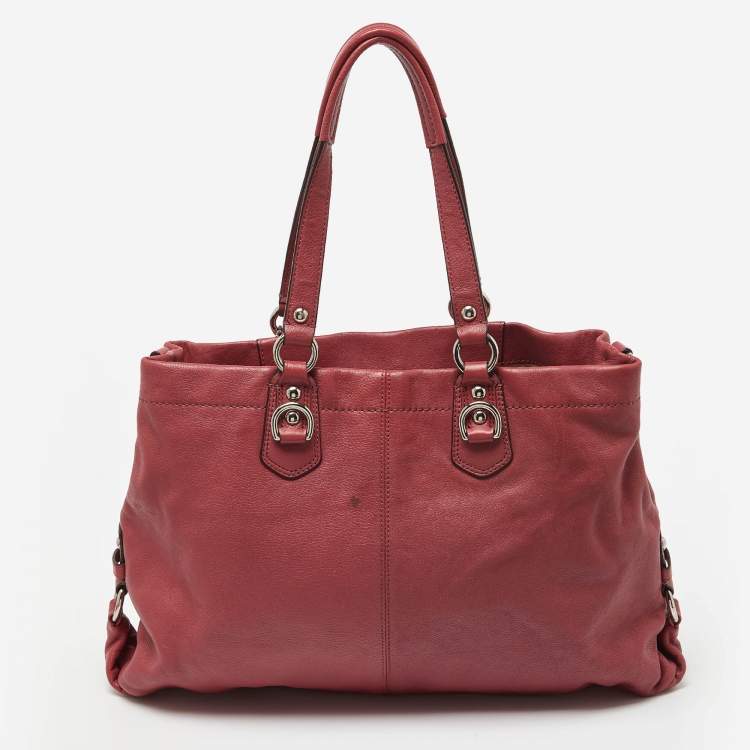 مملوكة مسبقًا Coach Pink Leather Ashley Tote