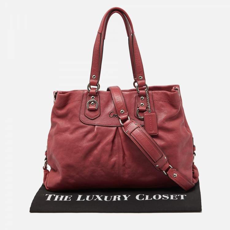 مملوكة مسبقًا Coach Pink Leather Ashley Tote