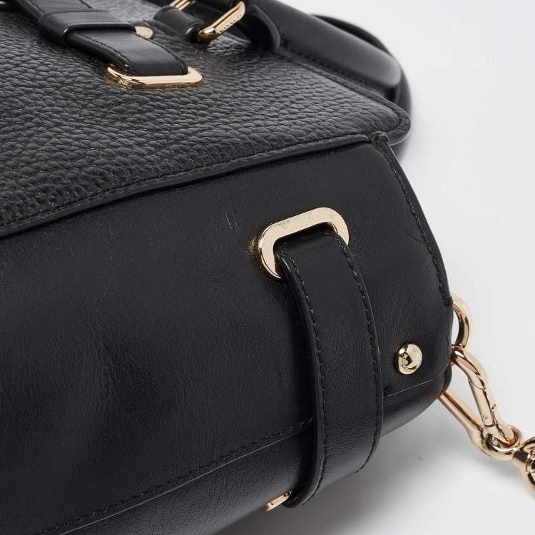Pre Owned Coach Black Leather Blake Carryall 25 Tote