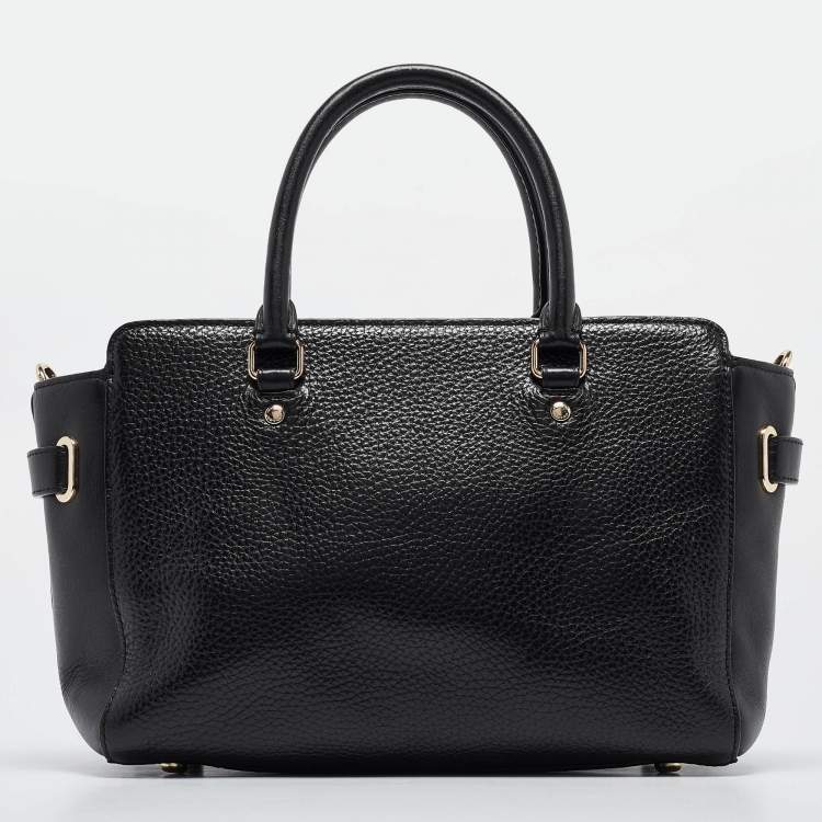 Pre Owned Coach Black Leather Blake Carryall 25 Tote