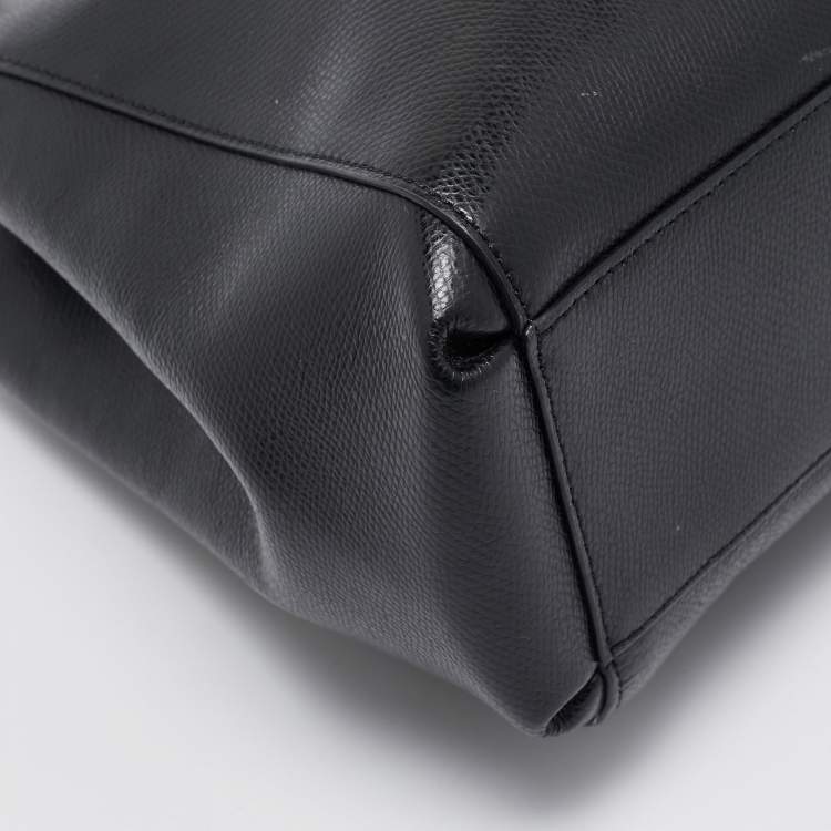 مملوكة مسبقًا Coach Black Leather Large Christie Carryall Satchel  