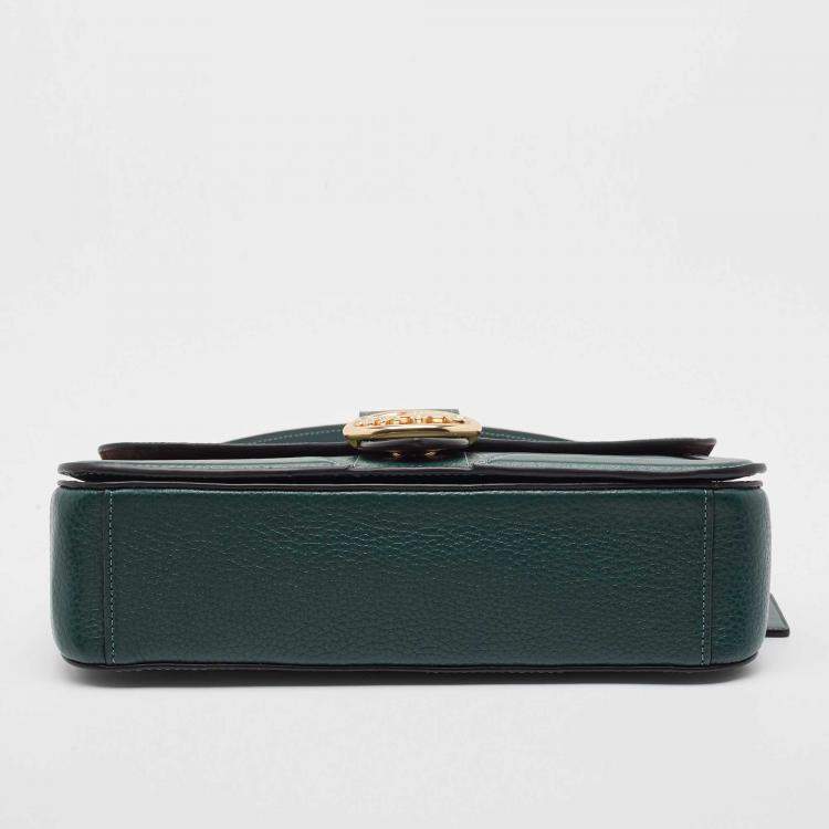 Pre Owned Coach Green Leather Georgie Shoulder Bag