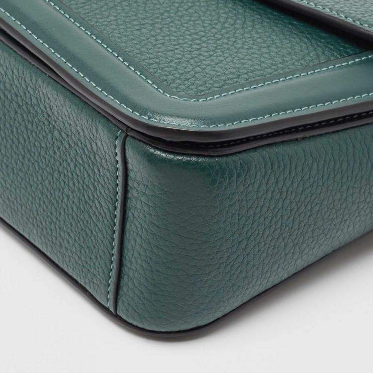 Pre Owned Coach Green Leather Georgie Shoulder Bag