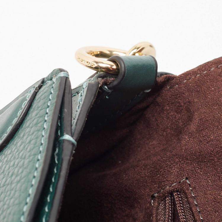 Pre Owned Coach Green Leather Georgie Shoulder Bag