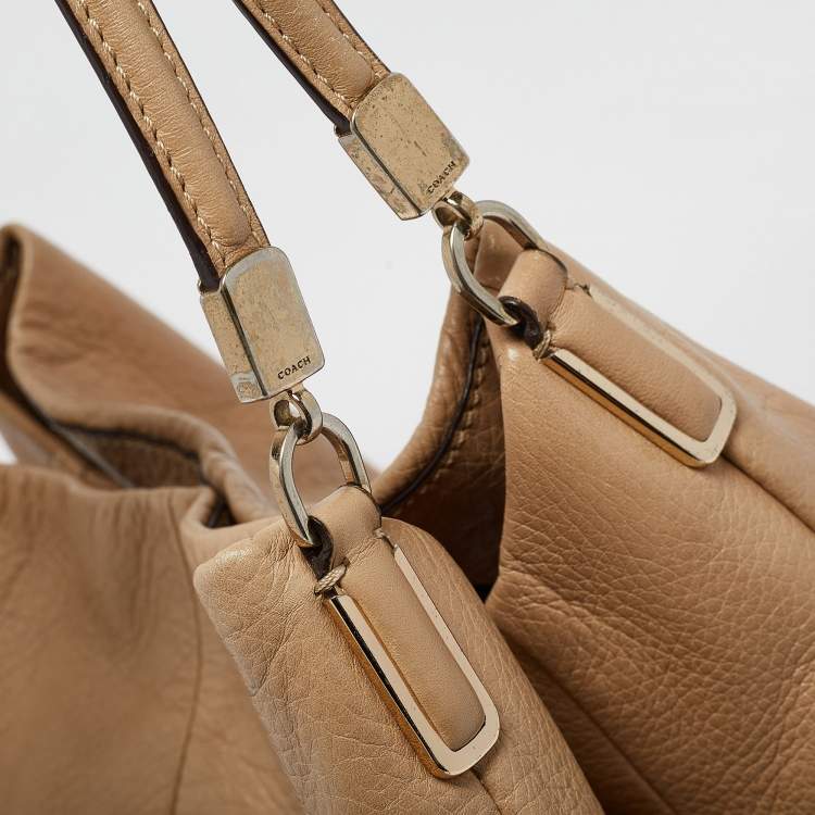Pre Owned Coach Beige Leather Phoebe Madison Shoulder Bag
