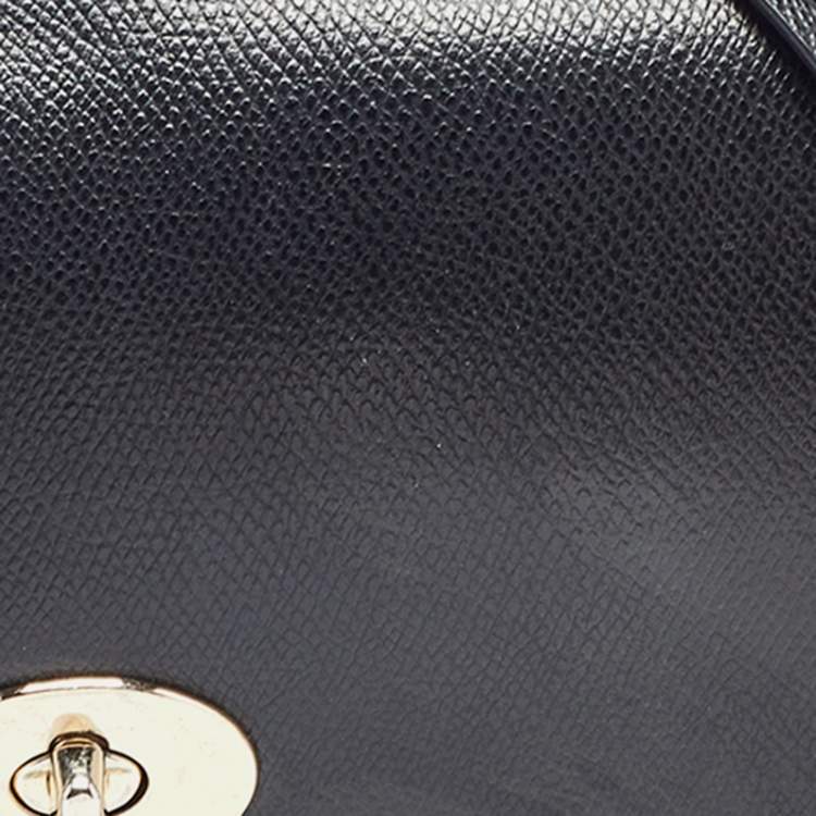 Pre Owned Coach Black Leather Crosstown Turnlock Crossbody Bag