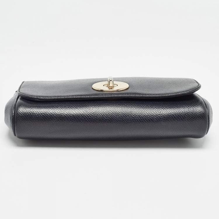 Pre Owned Coach Black Leather Crosstown Turnlock Crossbody Bag