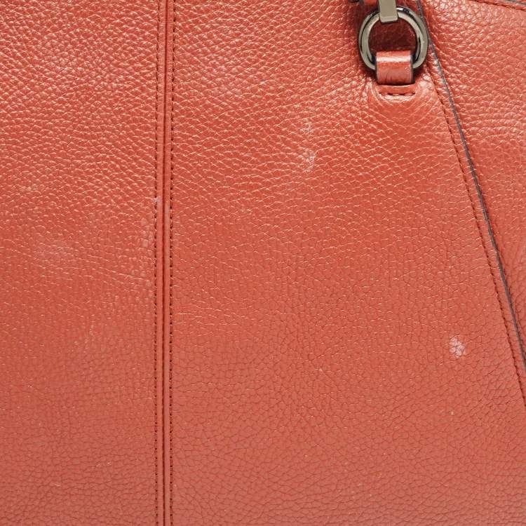 Pre Owned Coach Brick Brown Leather Prairie Satchel