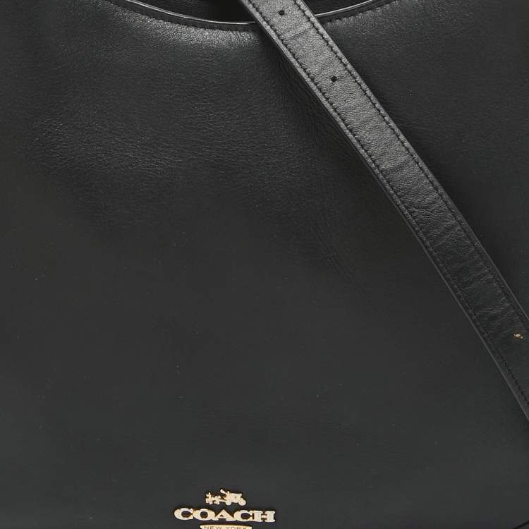 Pre Owned Coach Black Leather Nomad Hobo