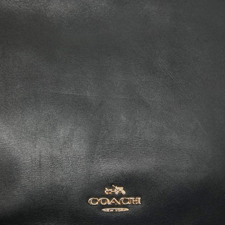 Pre Owned Coach Black Leather Nomad Hobo