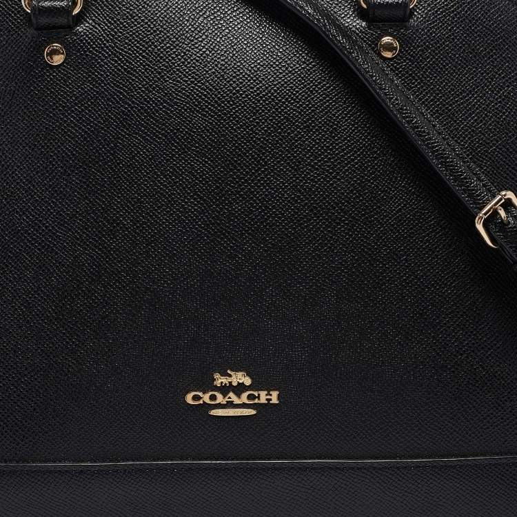 مملوكة مسبقًا Coach Black Leather Sierra Satchel