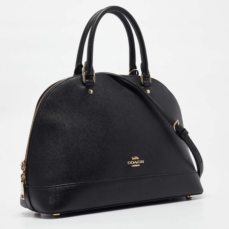 مملوكة مسبقًا Coach Black Leather Sierra Satchel