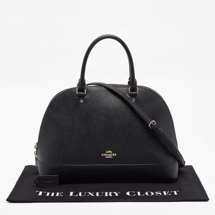 مملوكة مسبقًا Coach Black Leather Sierra Satchel