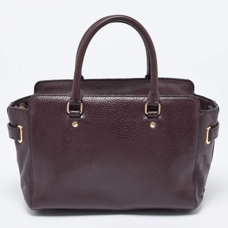 Pre Owned Coach Burgundy Leather Swagger Blake Carryall 25 Tote