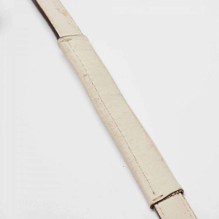 Pre Owned Coach Beige Signature Fabric Kristine Hobo