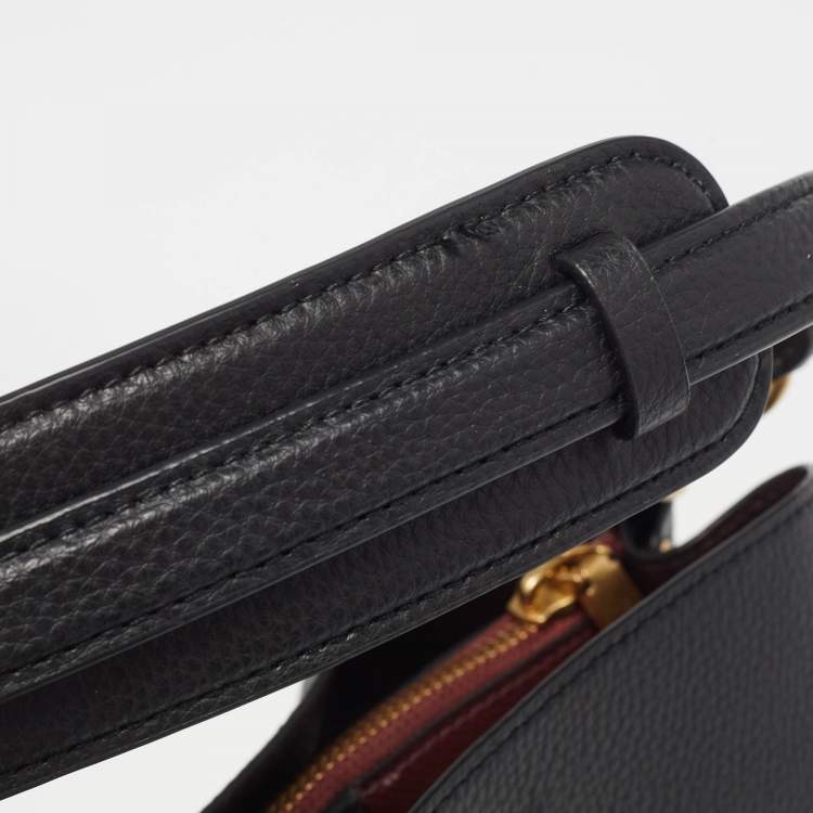 Pre Owned Coach Black Leather Willow Bucket Bag