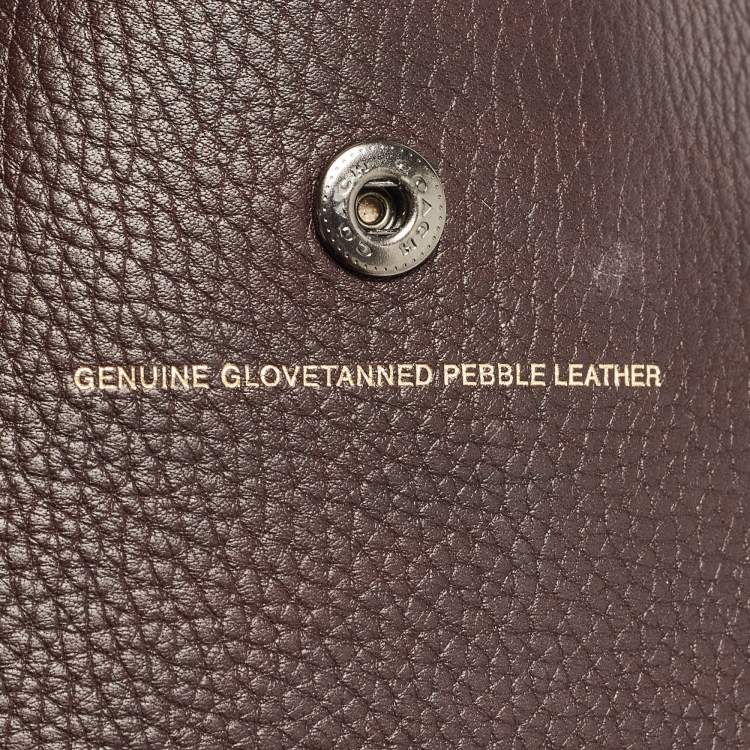 Pre Owned Coach Dark Brown Leather Whiplash Saddle Bag